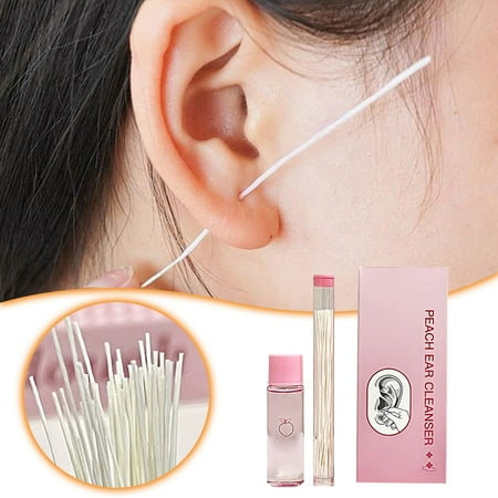 

Peach Ear Cleaning Liquid To Odor And Dirt Care Liquid Artifact Blocking Line Ear Hole Cleaning Line Set 15ML decorations2024