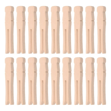 LAMIRO 100pcs Wooden Clothespins for Crafts And Laundry Rustic Wood Clothespin Dolly Clothes Pegs