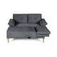 thumbnail image 4 of Sala Modular Reversible De Velvet Gris Oxford Modelo Sergey, 4 of 11