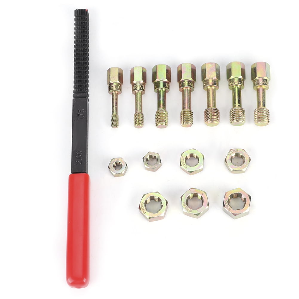 Thread Repair Kit Thread Restorer Repair Rethread Tool Set 15pcs/Set
