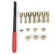 thumbnail image 3 of Kit de reparación de roscas restauradoras de 15 piezas, universal, para coche, 7 machos de roscar métricos, herramienta de troquelado, 3 of 12