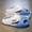 White Blue, variant on Trendy Brand Printed Men'S Slide Sandals, Summer EVA Thick Sole Soft Non-Slip Slides, Trendy Outdoor One-Band Slippers