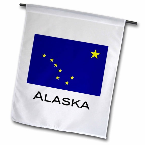 3dRose, Alaska State Flag, 12 x 18 inch Garden Flag
