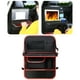 thumbnail image 5 of Organizador para asiento trasero de coche, bolsa de almacenamiento para asiento trasero, bolsillo para tableta con pantalla táctil negro rojo, 5 of 6