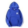 thumbnail image 2 of Sudadera con capucha de color liso para hombre y mujer, suéteres de manga larga, sudaderas informales holgadas con cuello redondo, camisetas inferiores, pulóveres, 2 of 5