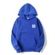 thumbnail image 2 of Sudadera con capucha de color liso para hombre y mujer, suéteres de manga larga, sudaderas informales holgadas con cuello redondo, camisetas inferiores, pulóveres, 2 of 5
