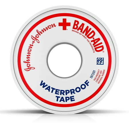 BAND-AID® Brand of First Aid Products Waterproof Tape to Secure Bandages, 1 Inch by 10 Yards