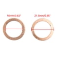 thumbnail image 3 of 16mm Inner Dia Copper Washers Car Flat Sealing Gaskets Rings 50pcs, 3 of 3
