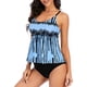 thumbnail image 4 of Traje de baño de 2 piezas para mujer, trajes de baño para mujer, conjunto de bikini de moda para mujer, traje de baño de dos piezas relleno sólido, ropa de playa para mujer, 4 of 5