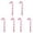 Red(6pcs), variant on RZDLIZJ Inflatable Candy Canes for Christmas Decorations Candy Canes Balloons for Christmas Indoor and outdoor Decorations 4 Pcs
