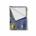 thumbnail image 2 of Impressionist Soft Flannel Fleece Throw Blanket, Creative Artwork of Kyiv City Night with Small Store Colorful Graphic, Cozy Plush for Indoor and Outdoor Use, 70" x 90", Multicolor, by Ambesonne, 2 of 6