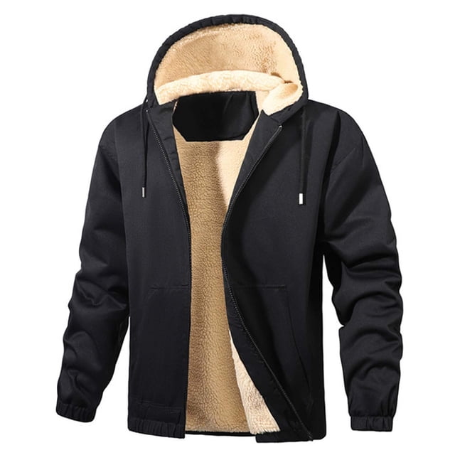 Men's Fall Winter Contrast Color Outdoor Waterproof Windbreaker - Hooded Zip Up Jacket with Multi-Pockets (Shoulder/Forearm/Chest/Back, Hiking/Camping)