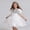 White, variant on ITSAME Girls Formal Tutu Dresses Sequin Bow Puff Sleeve Princess Wedding Pageant Party Gown Pink Size 7-8