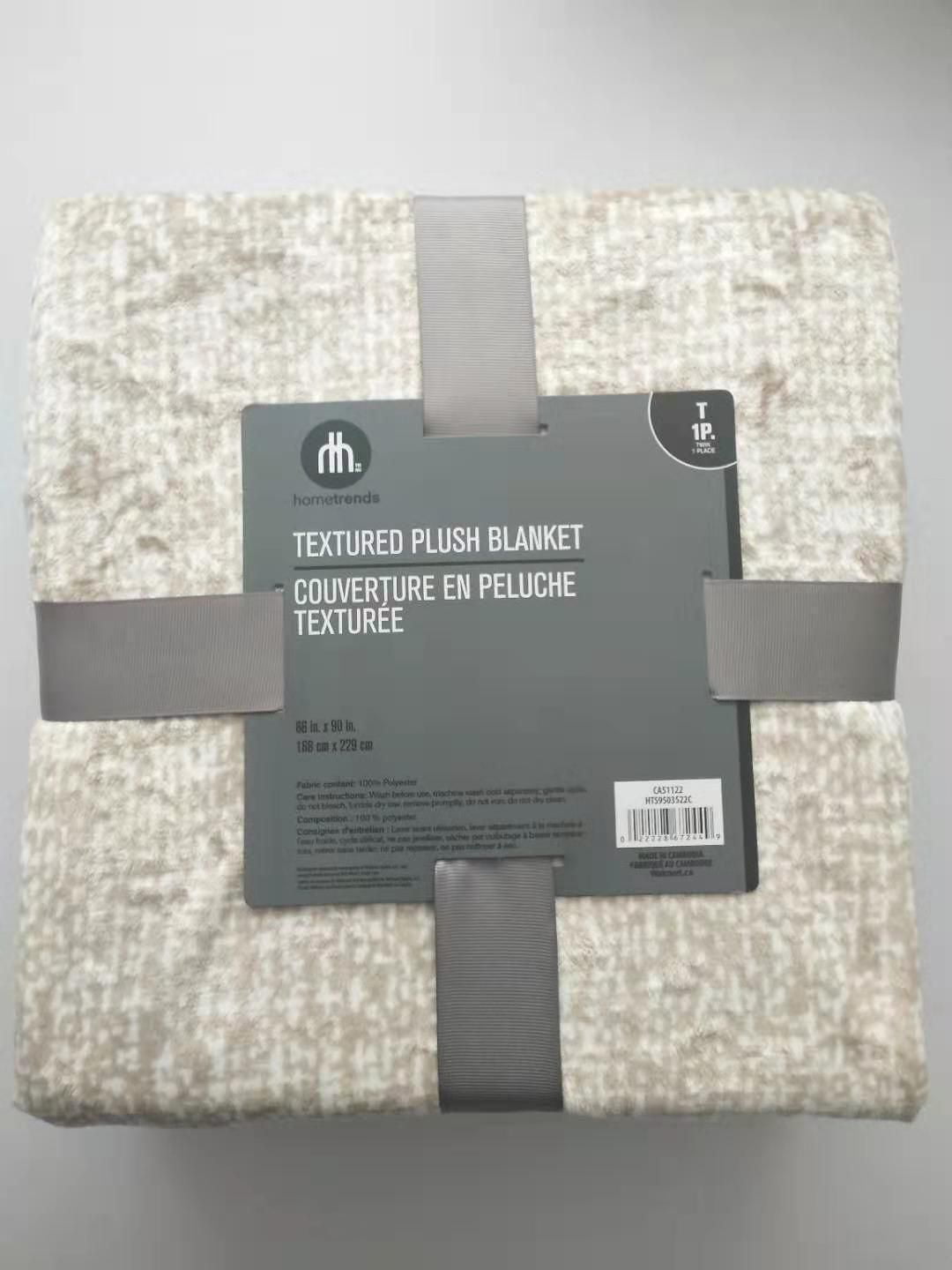 hometrends Textured Plush Blanket