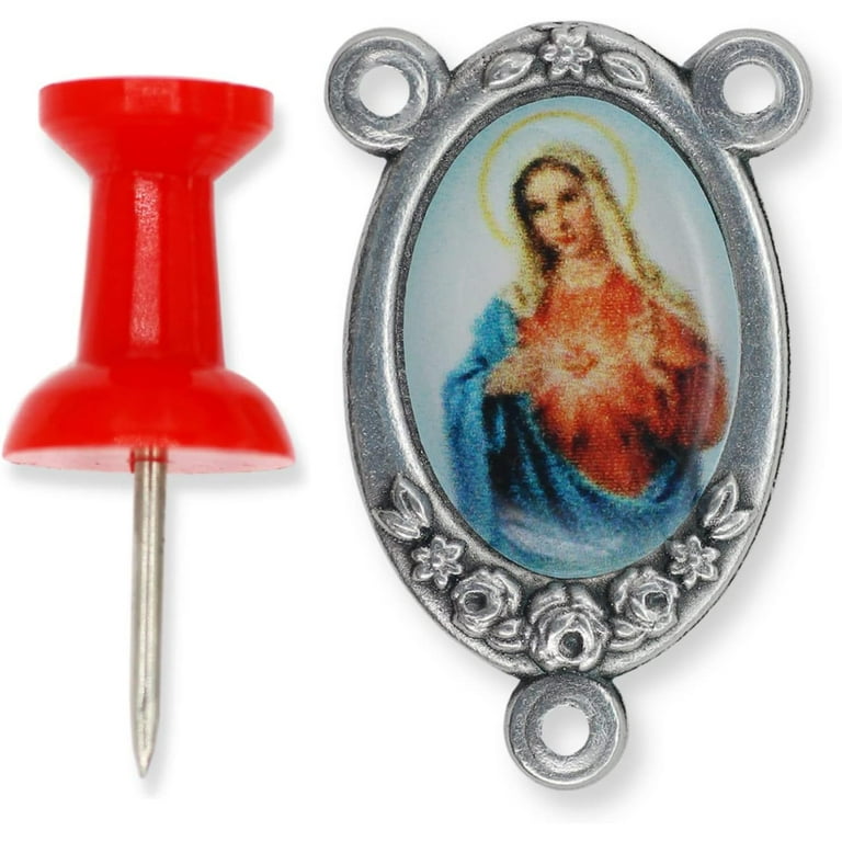 Buy Cottvott 40pcs Seven Sorrows Rosary Centerpiece Our Lady Jesus  Connector Spacer Medal Pendant, DIY Rosary Making Supplies Accessories  Online at desertcartNorway