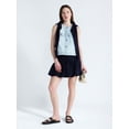 thumbnail image 2 of Free Assembly Women's and Women's Plus Button Front Sleeveless Denim Top, Sizes XS-4X, 2 of 5