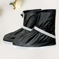 thumbnail image 3 of Zehuanyu  Rain Shoe Covers Waterproof Clear Boots Spray Travel Men and Women Black, 3 of 8