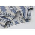 thumbnail image 3 of sicmoss Women's Blue Vertical Striped High Waist Maxi Skirt Cotton Long with Pockets, 3 of 7