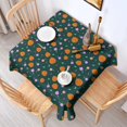thumbnail image 2 of Halloween Square Tablecloth 52x52in(132x132cm) – Waterproof Polyester Printed Table Cover, Wrinkle Resistant & Washable for Kitchen Dining Picnic Party Decor, Pattern-V5-30, White, 2 of 6