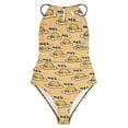 thumbnail image 3 of Gudetama Women's One Piece Swimsuit High Neck Tummy Control Swimwear Bathing Suit, 3 of 7