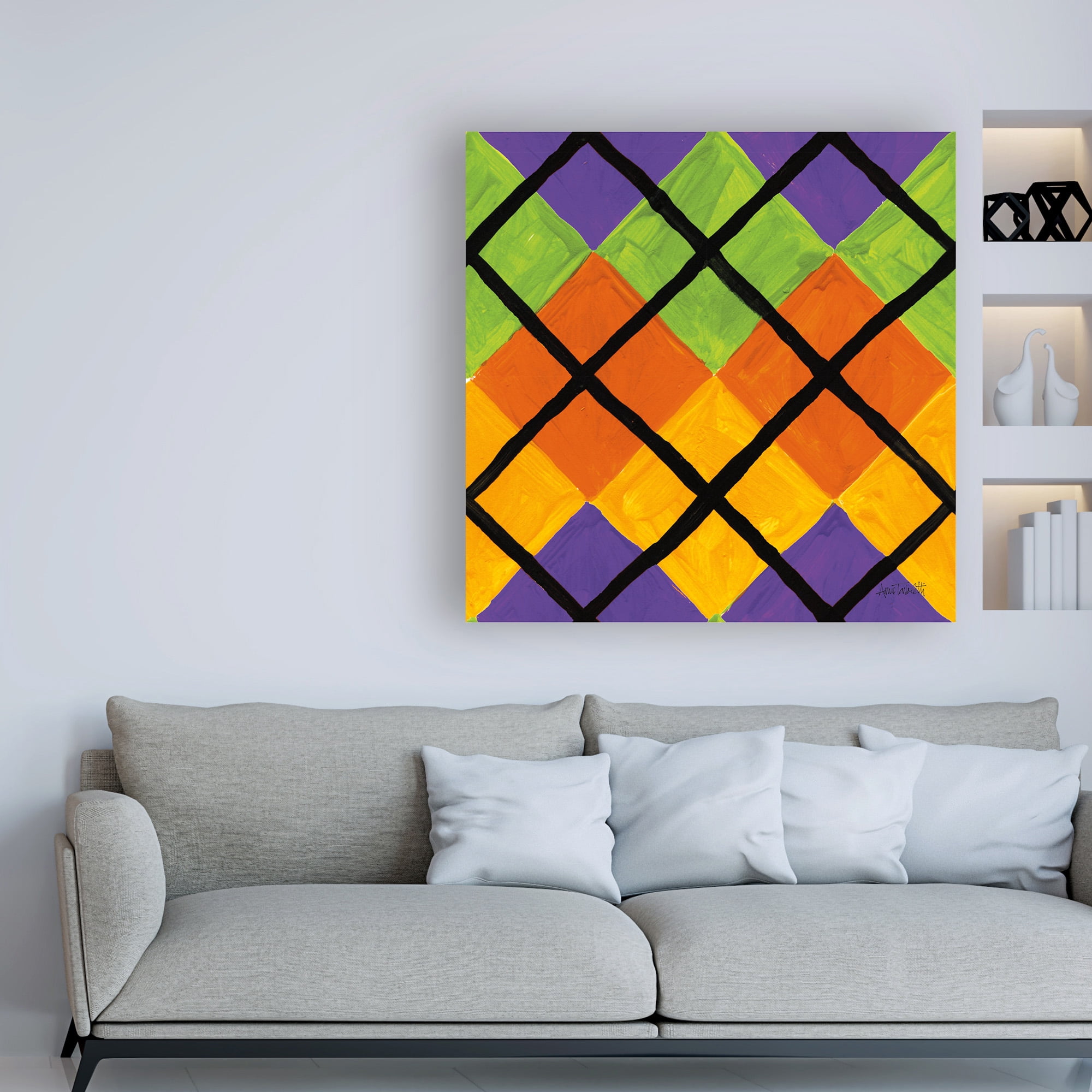 Trademark Fine Art 'Spooky Fun Pattern IV' Canvas Art by Anne Tavoletti