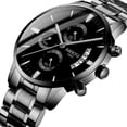thumbnail image 1 of Reloj De Hombre Negro Impermeable Con CronÃ³grafo Malubero Nibosi, 1 of 2