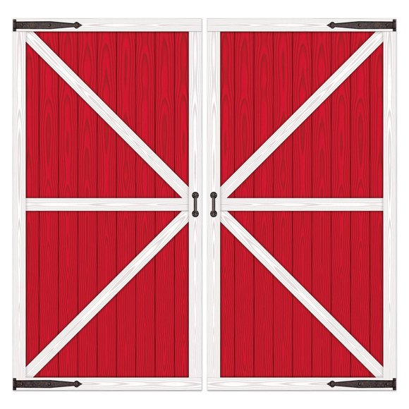 Accesorios para puerta Beistle Barn Accessory para fiestas (1 unidad) (2 paquetes)