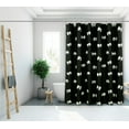 thumbnail image 2 of Royale Linens Halloween Spooky Eyes Polyester Shower Curtain, Black, 72" x 72", 2 of 5