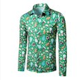 thumbnail image 1 of Camisa de muñeco de nieve con estampado HD de alta calidad botones de camisa para hombre diseño de diseñador solapa para hombre talla grande, 1 of 6