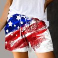 thumbnail image 2 of Winter Saving! Yievot 4th of July Women Summer Yoga Pants with Pockets Drawstring Workout Shorts Star Printed Gym Running Women's Casual Sweat Pants 2024 Summer Pants Outfits for Women on Clearance, 2 of 5