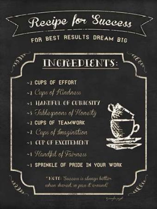Recipe For Success