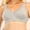 Gray, variant on Stamzod Plus Size Womens Wireless Bra Wire Free Comfort Push Up Underwear Daily Bras Bralette