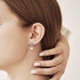 thumbnail image 2 of Charmsy Women's Drop Earrings 925 Sterling Silver Post Love-Knot Stud Earrings for Women 23mm, 2 of 5