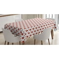 thumbnail image 1 of Ambesonne Ladybug Tablecloth Rectangular Table Cover, Flat Design Insects, 60"x90", Vermilion Orange, 1 of 3