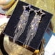 thumbnail image 3 of Pendientes largos con borlas y estrella de pentagrama de diamantes para mujer, aretes colgantes brillantes a la moda, regalos, 3 of 4