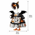 thumbnail image 3 of Porch Goose Outfits Goose Clothes 24 Inch Halloween Porch Goose Outfit Holiday Themed with Witch Hat Bat Wing Details for Front Lawn Porch Decor, 1 Pack, 3 of 8