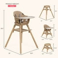 thumbnail image 5 of Dream On Me Nibble Nest 3-in-1 Highchair, Beige, 5 of 8