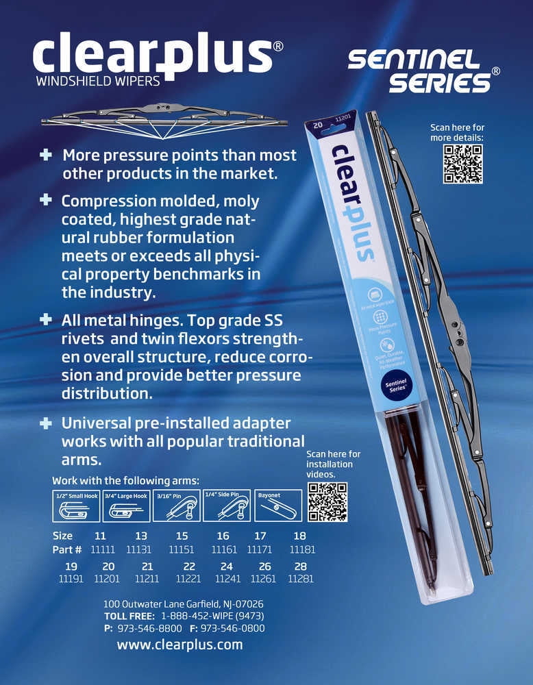 Clearplus 11241 Premium Quality Conventional Frame Blade
