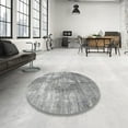 thumbnail image 4 of Ahgly Company Machine Washable Indoor Rectangle Traditional Grey Gray Area Rugs, 2' x 4', 4 of 7
