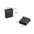 thumbnail image 2 of Tapa de plástico hembra USB 2.0 anti-polvo negra 20 piezas, 2 of 4
