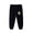 Black, variant on Chenyin Baby Kids Fleece Active Jogger Pants with Pocket for Boys Girls Cartoon Print Sweatpants Toddler Fall Winter Padded Thickened Unisex Trousers for 3-11 Years