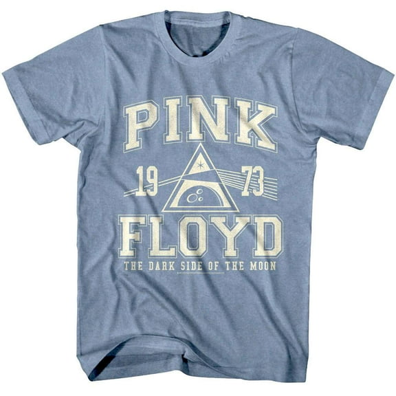 Pink Floyd - Athletic - Blue Front Print Short Sleeve Heather Adult T-Shirt