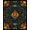 Black Orange Green, Pattern 1, variant on ODIKA Bat Motif Haunted Skull Halloween Border Pumpkin Gothic Spooky Playful for Playroom, Bedroom, Reading Nook, Pet Friendly & Kids Safe Play