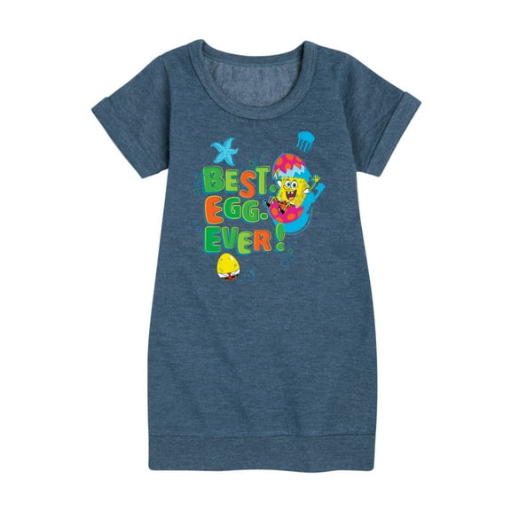 SpongeBob SquarePants - Best Egg Ever - Toddler And Youth Girls Fleece Dress