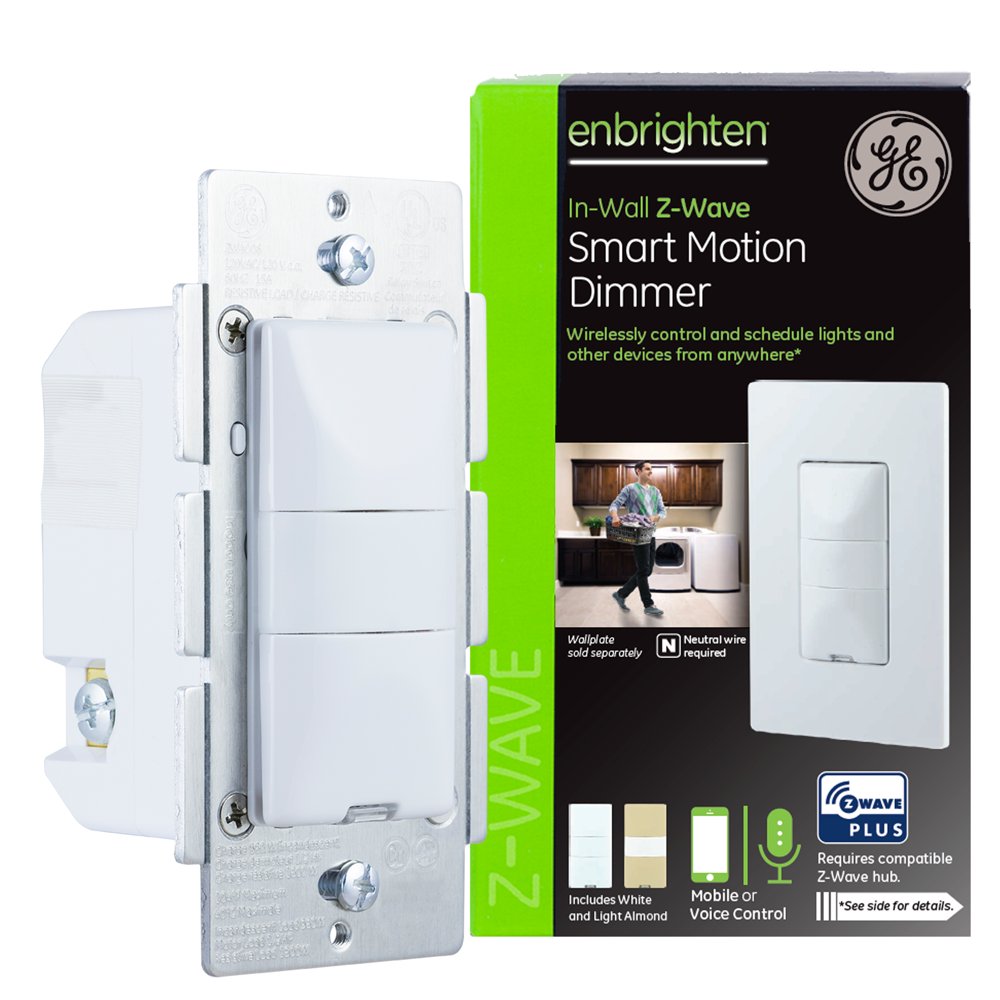 GE Enbrighten ZWave Plus Smart Motion Light Dimmer, ZWave Hub