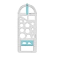 thumbnail image 2 of Geometric Ruler Precise Measuring Stencil Tool for Painting Sewing Sketching 22.3cmx8.7cm, 2 of 9