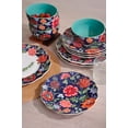 thumbnail image 6 of 222 Fifth Chintz 12-Piece Blue Porcelain Dinnerware Set with Gold Trim, 6 of 9