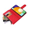thumbnail image 4 of Case for Samsung Galaxy A52 5G Cover Zipper Pocket Wallet Case Magnetic Protective - Red, 4 of 5