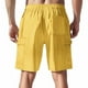 thumbnail image 5 of pstuiky Pantalones cortos para hombre, Pantalones cortos versátiles de color sólido con múltiples bolsillos y cintura elástica con cordón para hombre Pantalones cortos de golf, 5 of 6