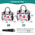 thumbnail image 4 of FORMRS Insulated Lunch Bag Unisex Large Capacity with Shoulder Strap, Playful Strawberries, 4 of 6